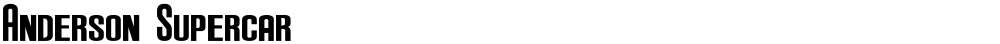 Anderson Supercar