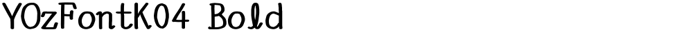 YOzFontK04 Bold
