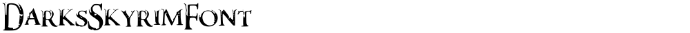 DarksSkyrimFont