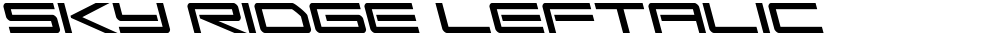 Sky Ridge Leftalic