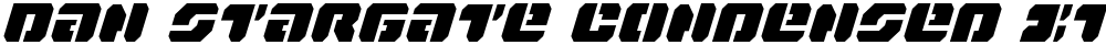 Dan Stargate Condensed Italic