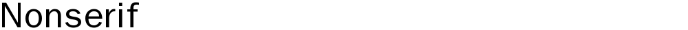 Nonserif