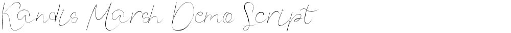 Kandis Marsh Demo Script