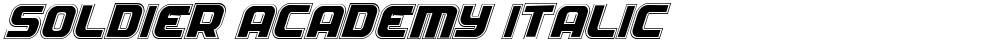Soldier Academy Italic