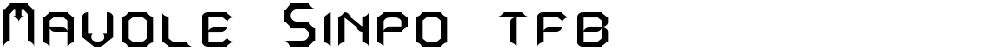 Mavole Sinpo tfb