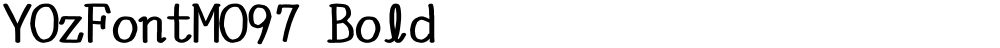 YOzFontMO97 Bold