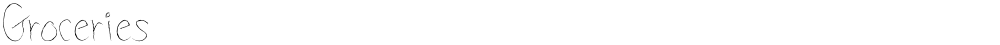 Groceries