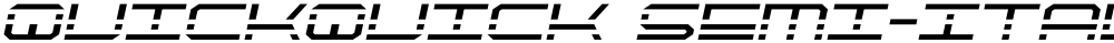 QuickQuick Semi-Italic