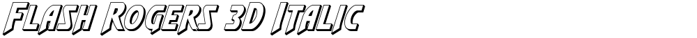 Flash Rogers 3D Italic