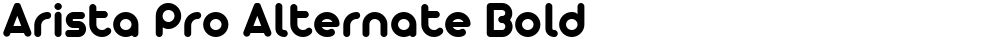 Arista Pro Alternate Bold