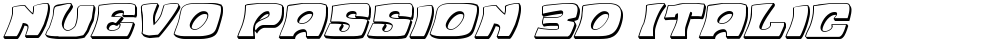 Nuevo Passion 3D Italic