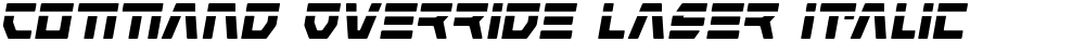 Command Override Laser Italic