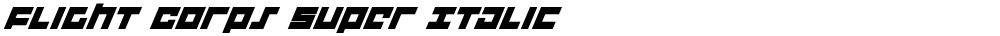Flight Corps Super Italic
