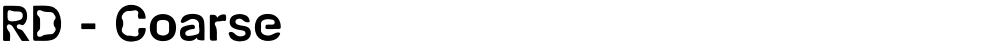 RD - Coarse