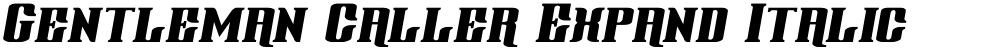 Gentleman Caller Expand Italic