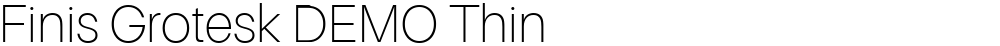 Finis Grotesk DEMO Thin