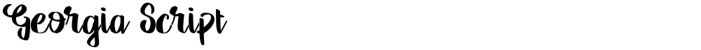 Georgia Script