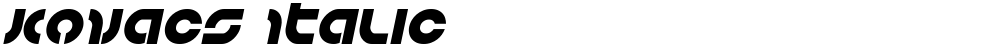 Kovacs Italic