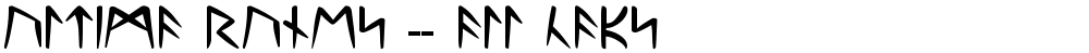 Ultima Runes -- ALL CAPS