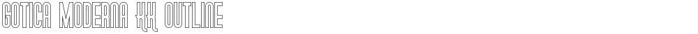 Gotica Moderna KK Outline
