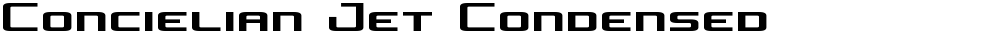Concielian Jet Condensed