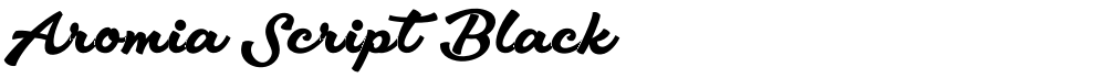 Aromia Script Black
