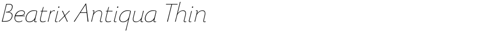 Beatrix Antiqua Thin