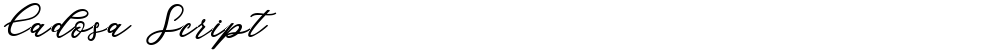 Cadosa Script