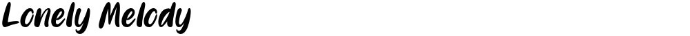 Lonely Melody