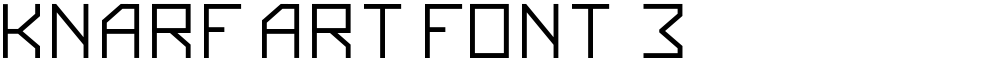 Knarf Art Font 3