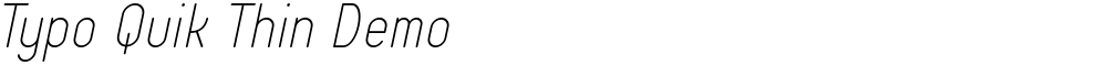 Typo Quik Thin Demo