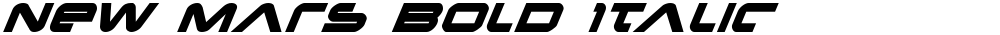 New Mars Bold Italic