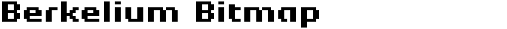 Berkelium Bitmap