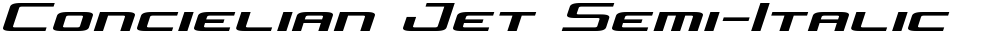 Concielian Jet Semi-Italic
