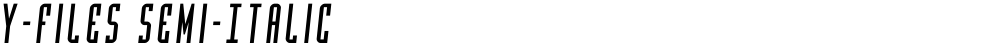Y-Files Semi-Italic