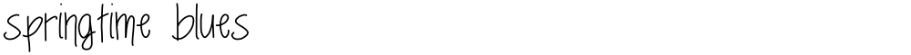 springtime blues