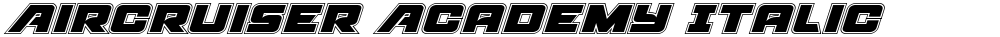 Aircruiser Academy Italic