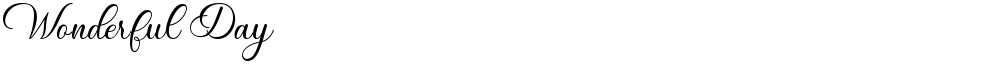 Wonderful Day