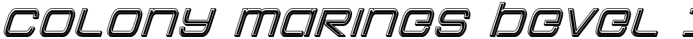 Colony Marines Bevel Italic