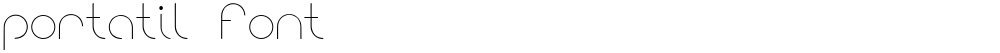 portatil font