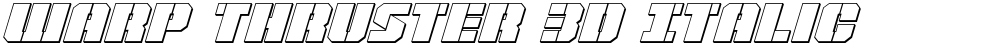 Warp Thruster 3D Italic