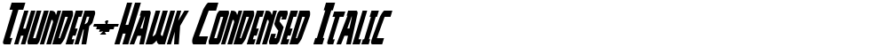 Thunder-Hawk Condensed Italic