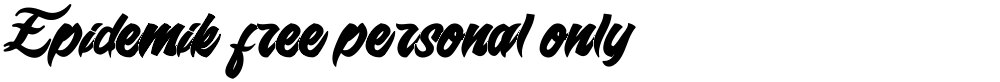 Epidemik free personal only
