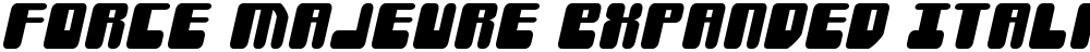 Force Majeure Expanded Italic