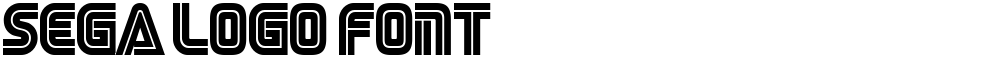 SEGA LOGO FONT