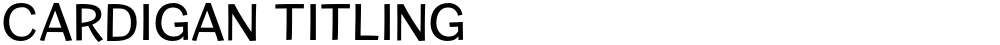 Cardigan Titling