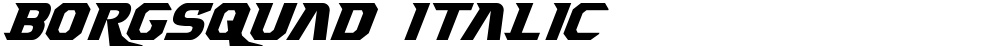Borgsquad Italic