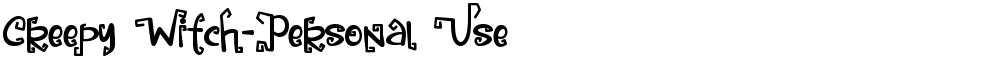 Creepy Witch-Personal Use