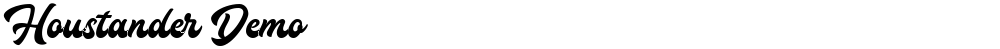 Houstander Demo