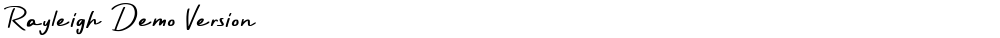 Rayleigh Demo Version
